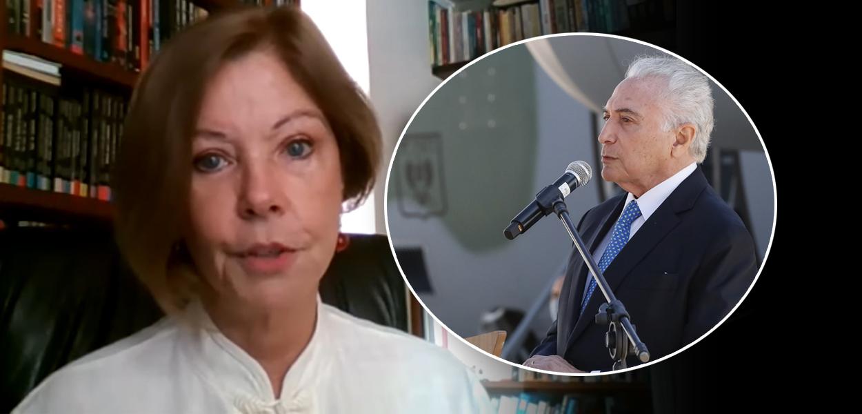 Eliane Cantanhêde e Michel Temer