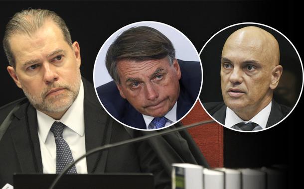 Toffoli, Bolsonaro e Alexandre de Moraes