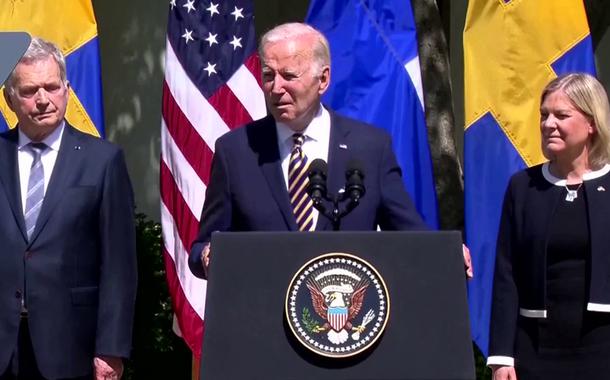 Biden recebe líderes de Suécia e Finlândia