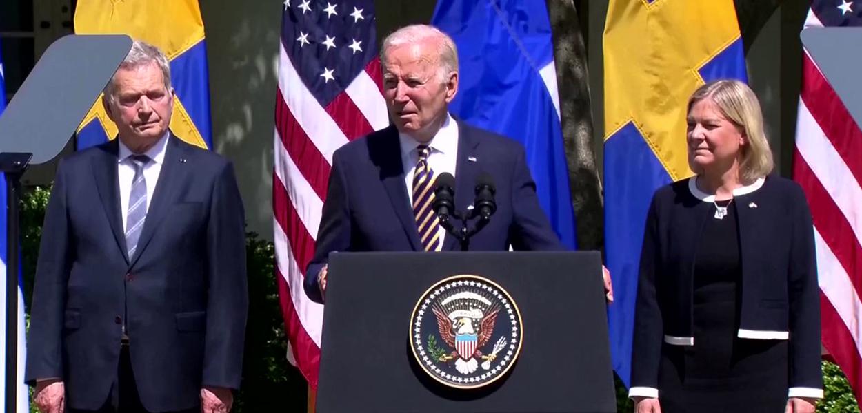 Biden recebe líderes de Suécia e Finlândia