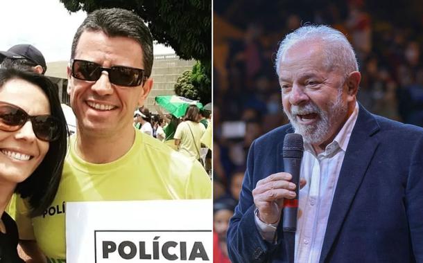 Marília Alencar com Erasmo Júnior e Lula