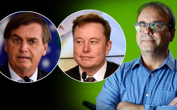 Jair Bolsonaro, Elon Musk e Sergio Amadeu