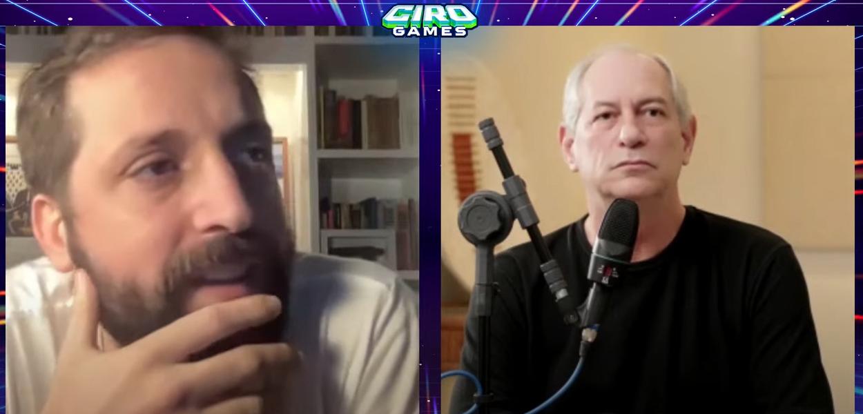 Gregório Duvivier e Ciro Gomes