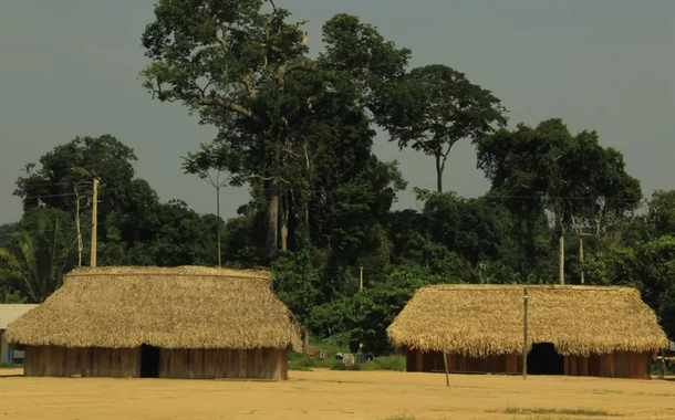 Aldeia Kayapó, na TI Baú, em Altamira, no Pará, em 2018