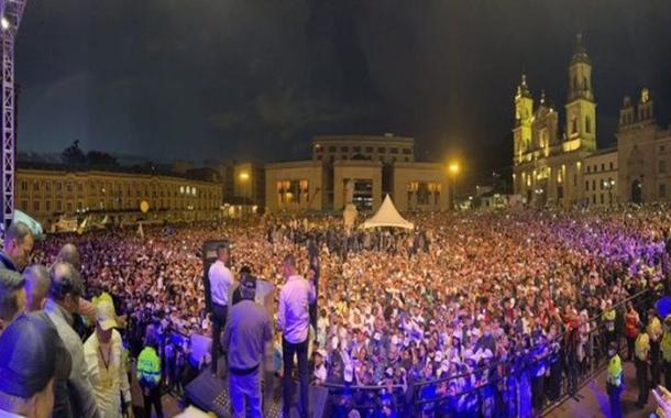 Encerramento da campanha presidencial de Gustavo Petro