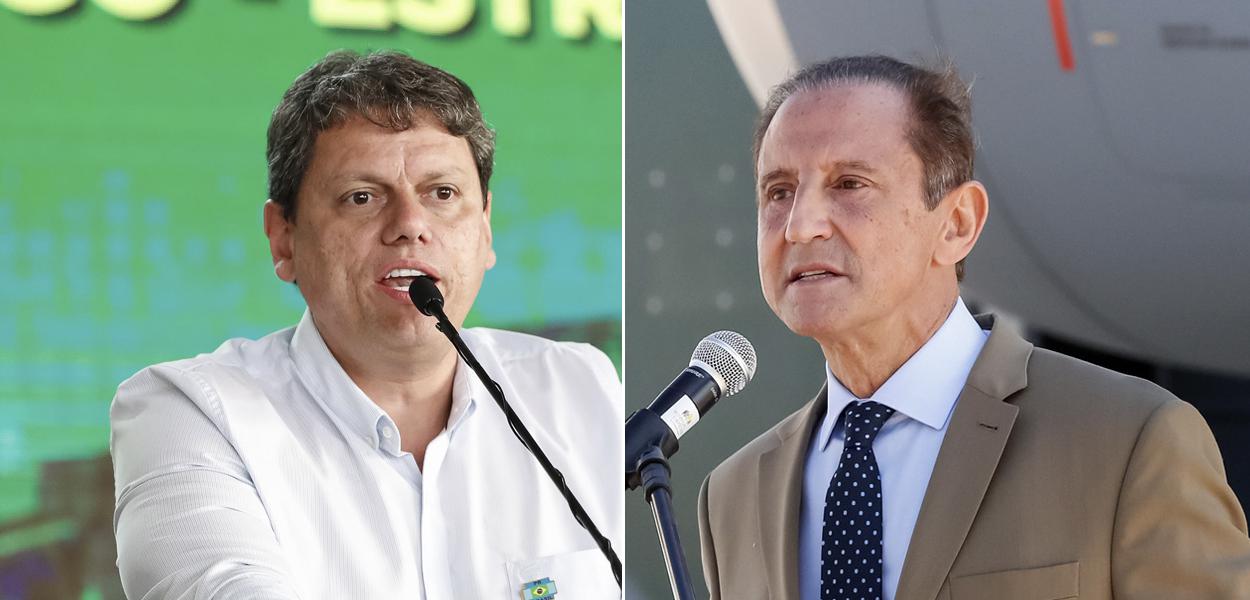 Tarcísio Freitas e Paulo Skaf