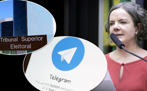 Tribunal Superior Eleitoral, Telegram e Gleisi Hoffmann