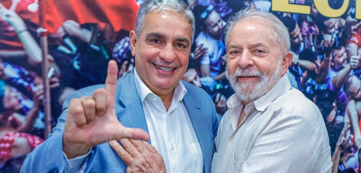 André Ceciliano (à esq.) e Luiz Inácio Lula da Silva (Foto: Divulgação) André Ceciliano (à esq.) e Luiz Inácio Lula da Silva