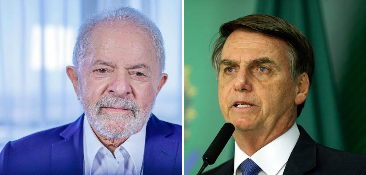 Ex-presidente Luiz Inácio Lula da Silva e Jair Bolsonaro