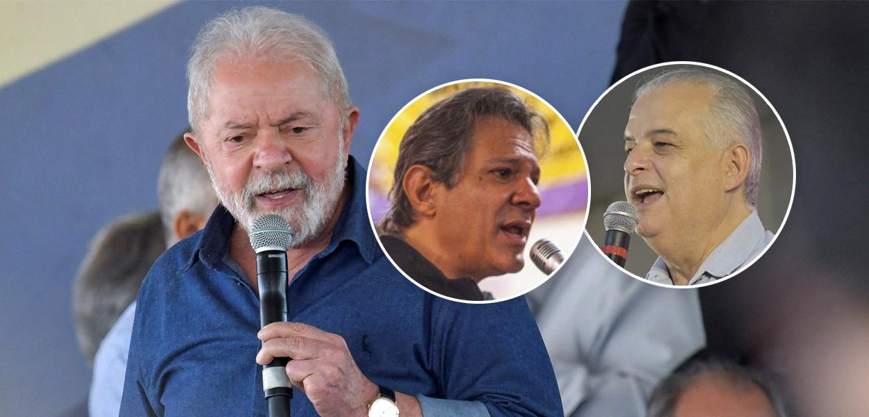 Lula, Fernando Haddad e Márcio França