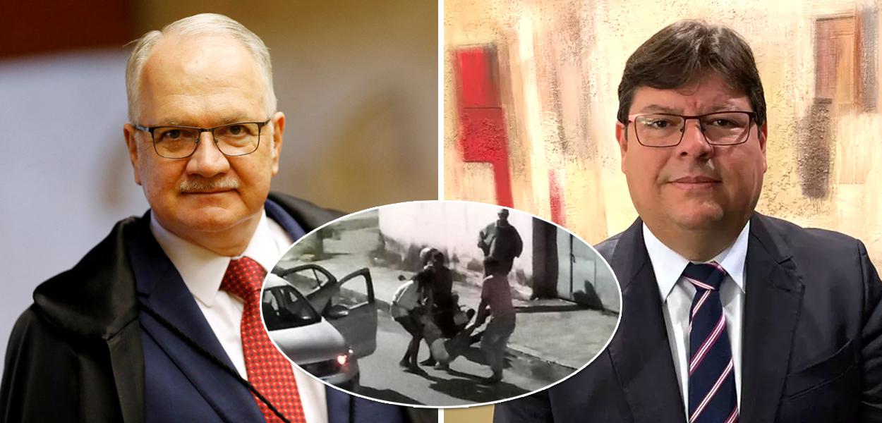 Ministro Edson Fachin (STF), chacina na Vila Cruzeiro (meio) e o procurador de Justiça Luciano de Oliveira Mattos de Souza