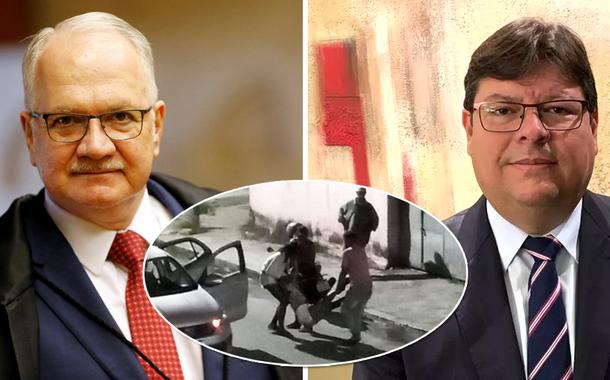 Ministro Edson Fachin (STF), chacina na Vila Cruzeiro (meio) e o procurador de Justiça Luciano de Oliveira Mattos de Souza