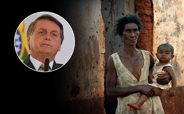 Jair Bolsonaro e uma mãe com desnutrição