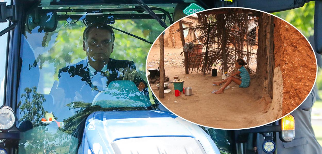 Bolsonaro dirigindo trator