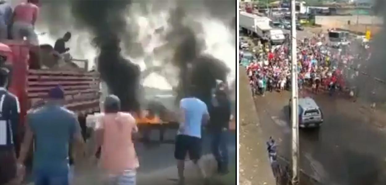 Moradores de Umbaúba (SE) protestam conta a morte de Genivaldo de Jesus Santos