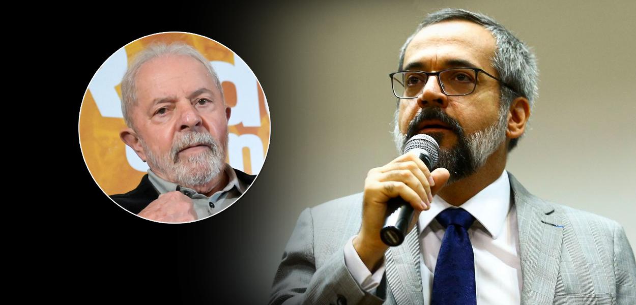 Ex-presidente Luiz Inácio Lula da Silva e Abraham Weintraub