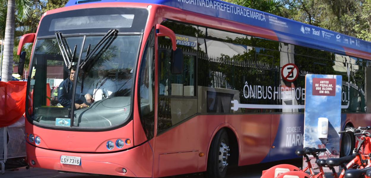 Ônibus não poluente em Maricá (RJ)