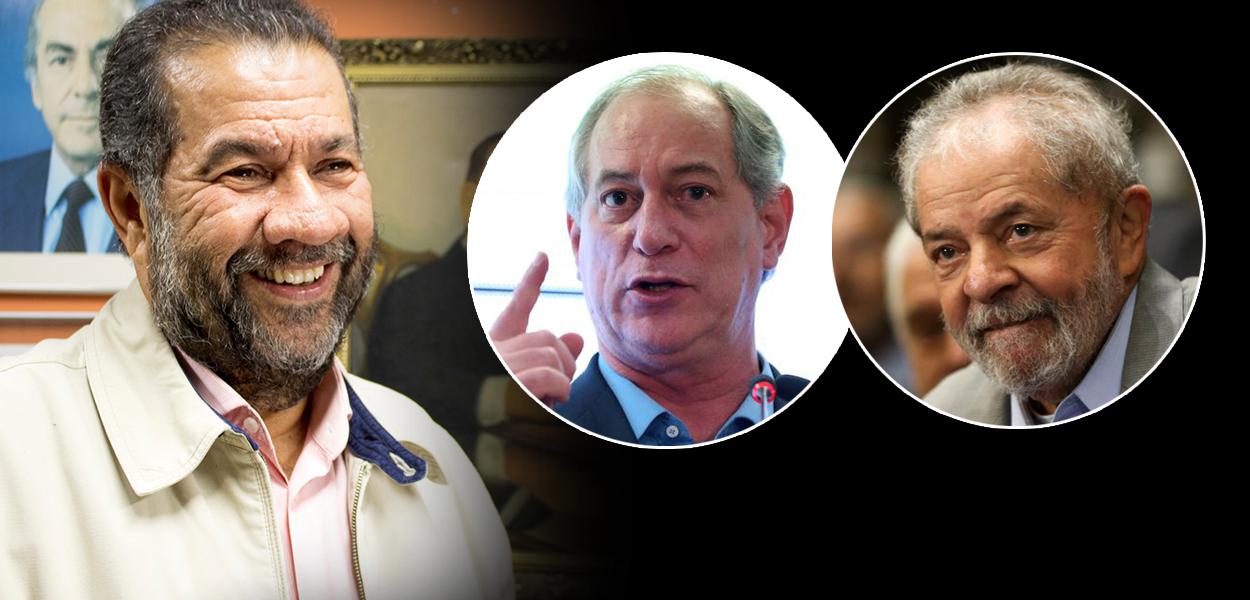 Carlos Lupi, Ciro Gomes e o ex-presidente Luiz Inácio Lula da Silva