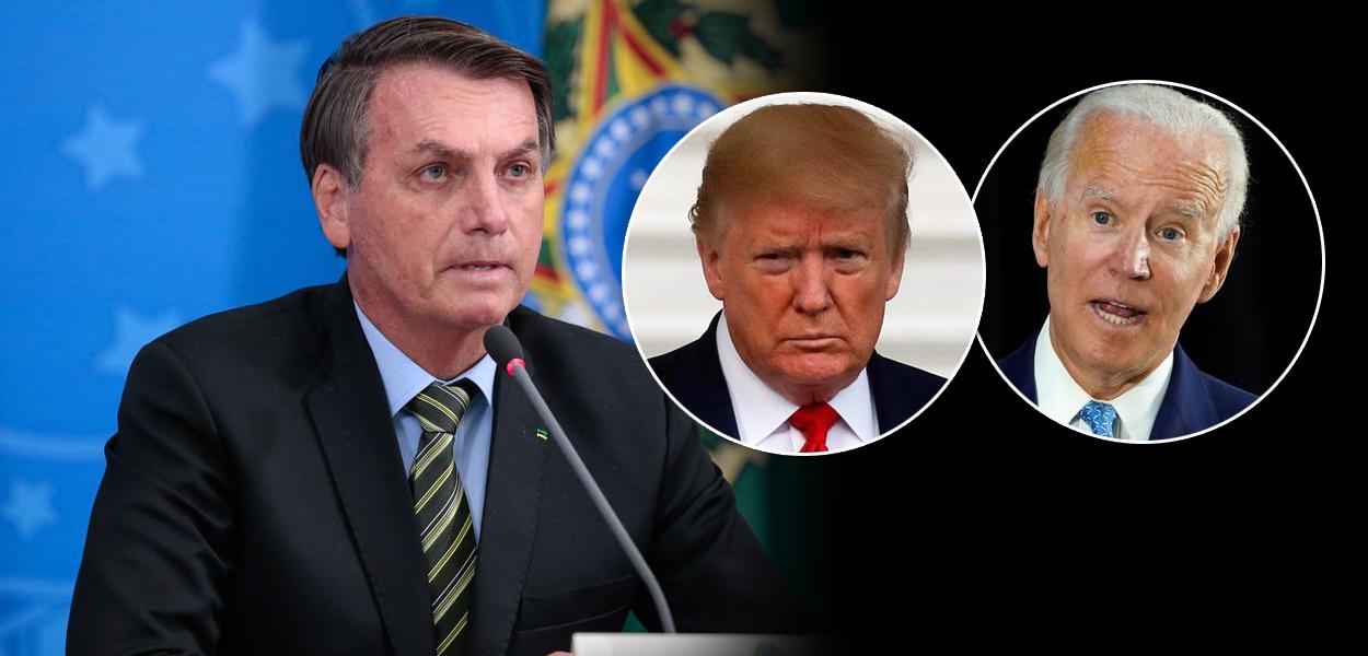 Jair Bolsonaro, Donald Trump e Joe Biden