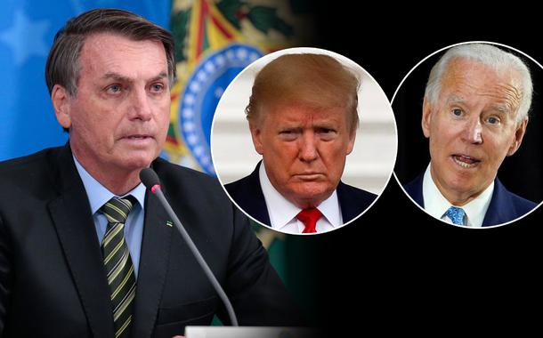 Jair Bolsonaro, Donald Trump e Joe Biden