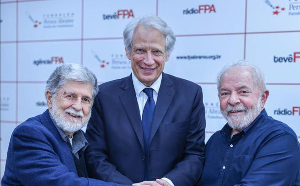 Celso Amorim, Dominique de Villepin e o ex-presidente Luiz Inácio Lula da Silva