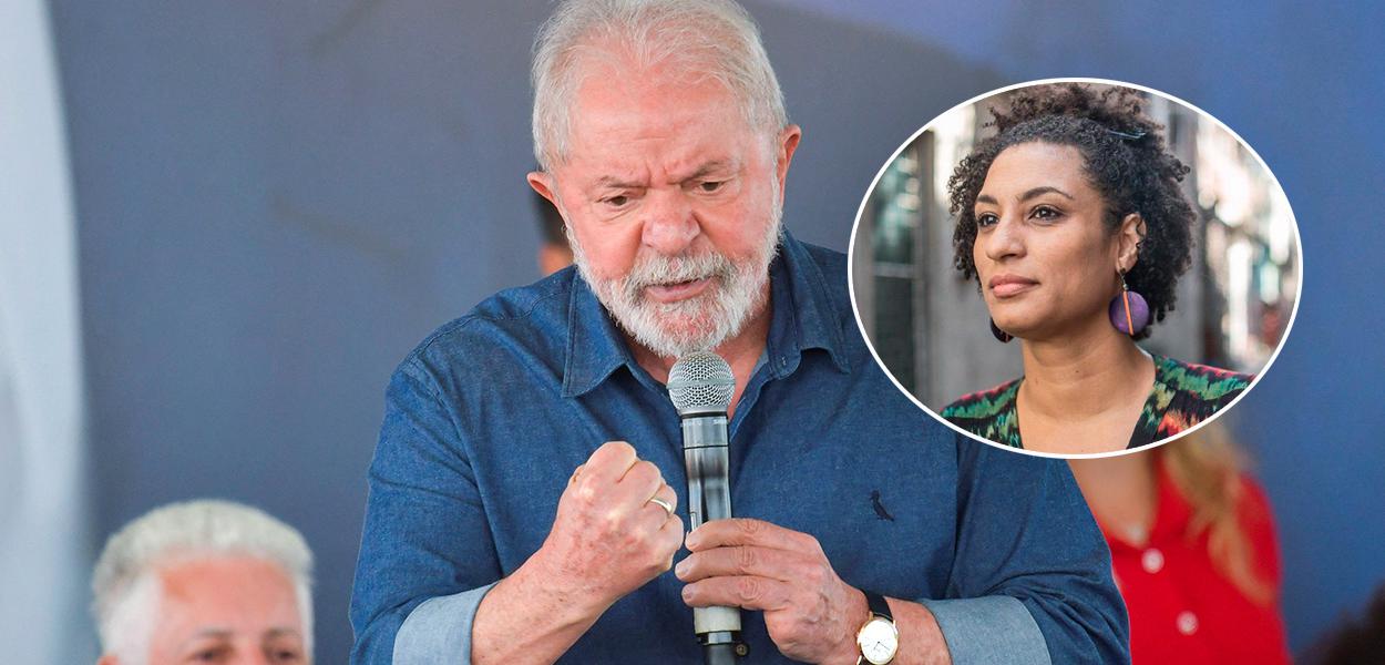 Luiz Inácio Lula da Silva e Marielle Franco
