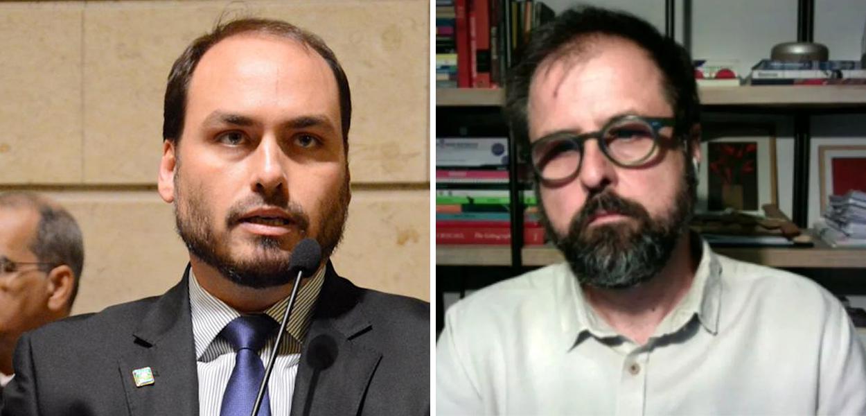 Carlos Bolsonaro e o marqueteiro Duda Lima