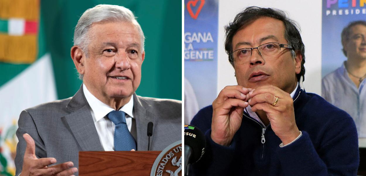 López Obrador e Gustavo Petro