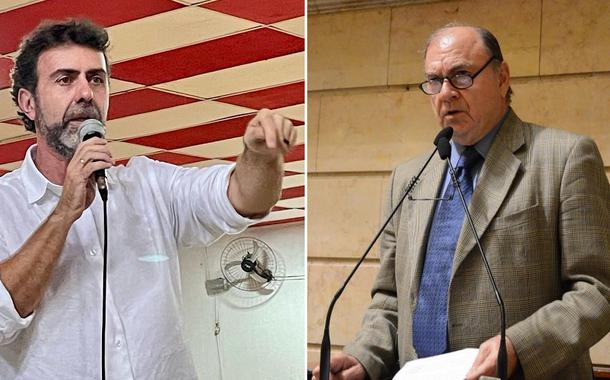 Marcelo Freixo e Cesar Maia