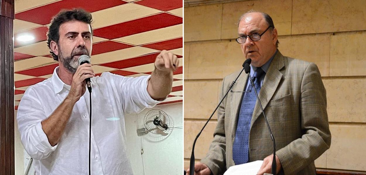 Marcelo Freixo e Cesar Maia