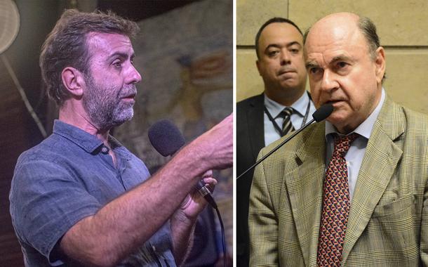 Marcelo Freixo e Cesar Maia