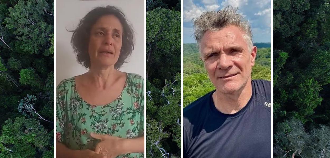 Alessandra Sampaio e Dom Phillips