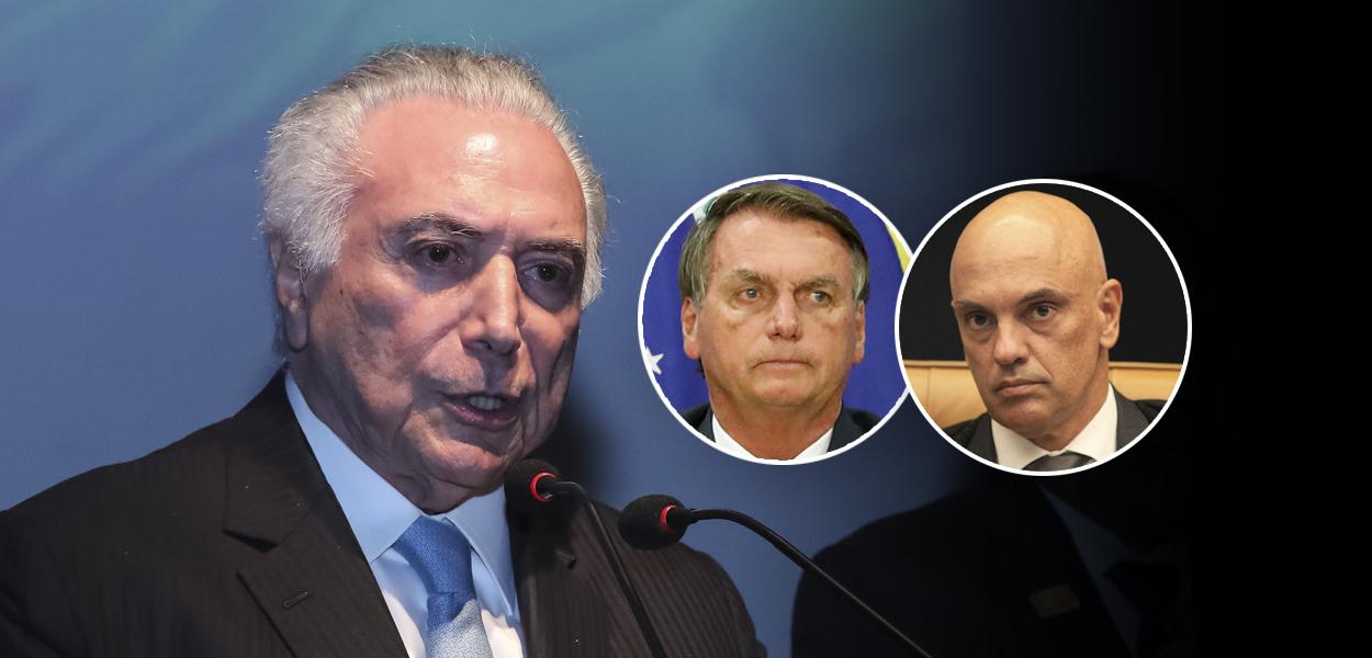 Temer, Bolsonaro e Moraes