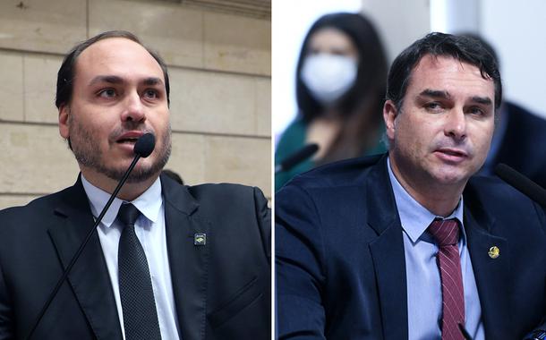 Carlos e Flávio Bolsonaro