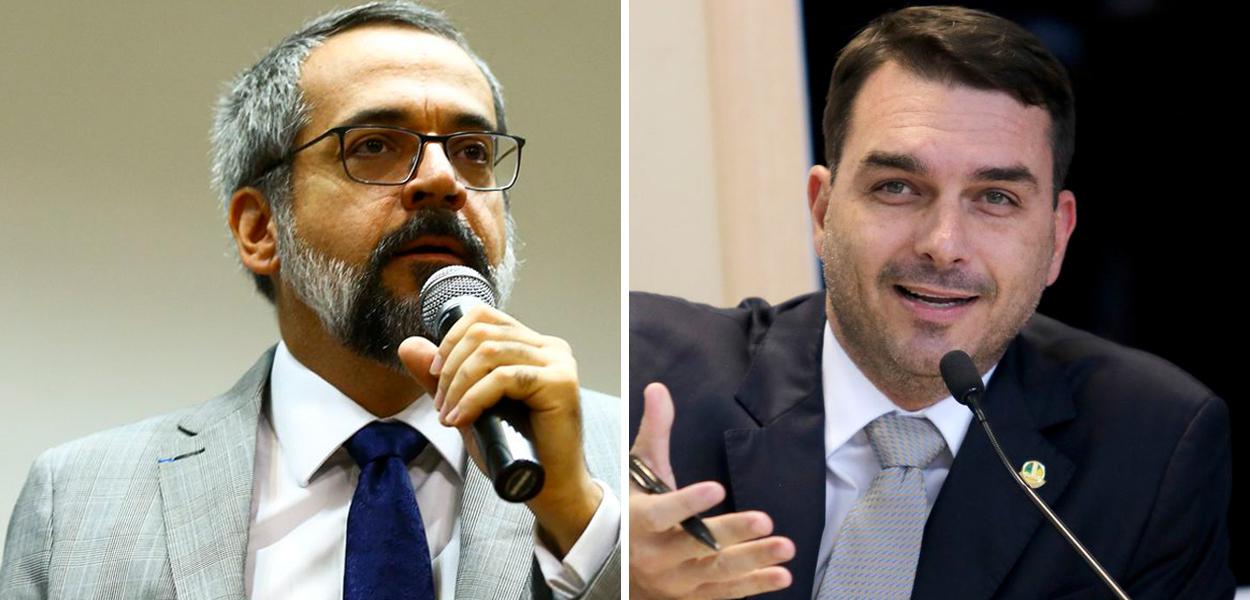 Abraham Weintraub e Flávio Bolsonaro