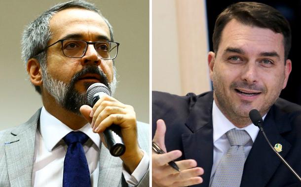 Abraham Weintraub e Flávio Bolsonaro