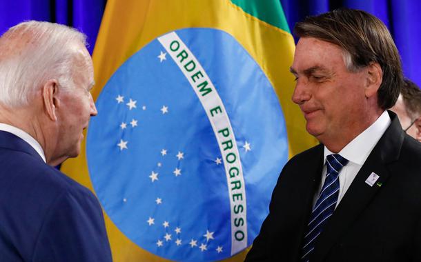 Presidente da República Jair Bolsonaro, durante encontro com o Presidente dos Estados Unidos da América, Senhor Joe Biden. 09/06/2022