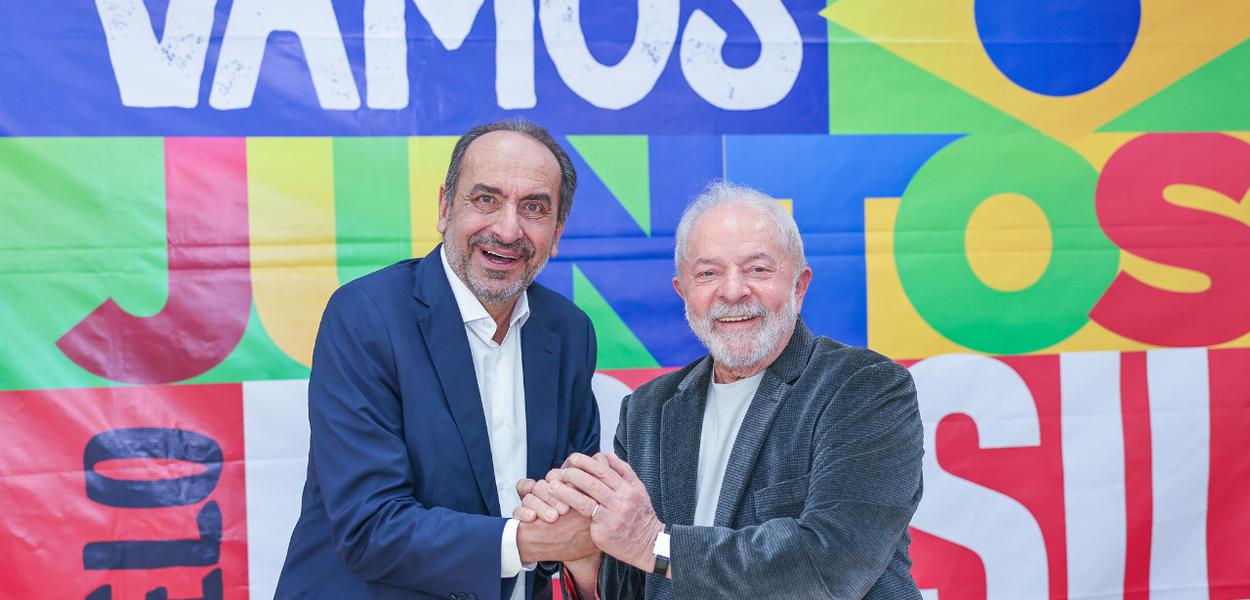 Alexandre Kalil e o ex-presidente Luiz Inácio Lula da Silva