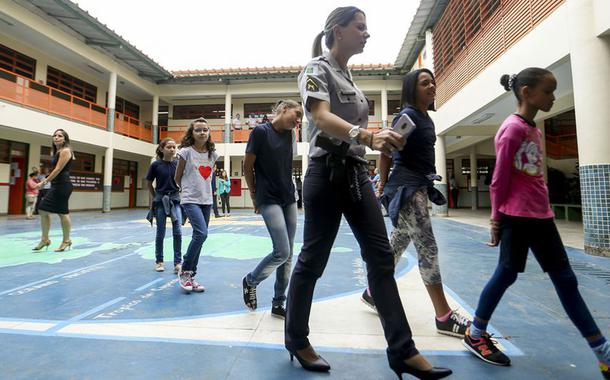 Escola pública no DF, onde com modelo cívico-militar