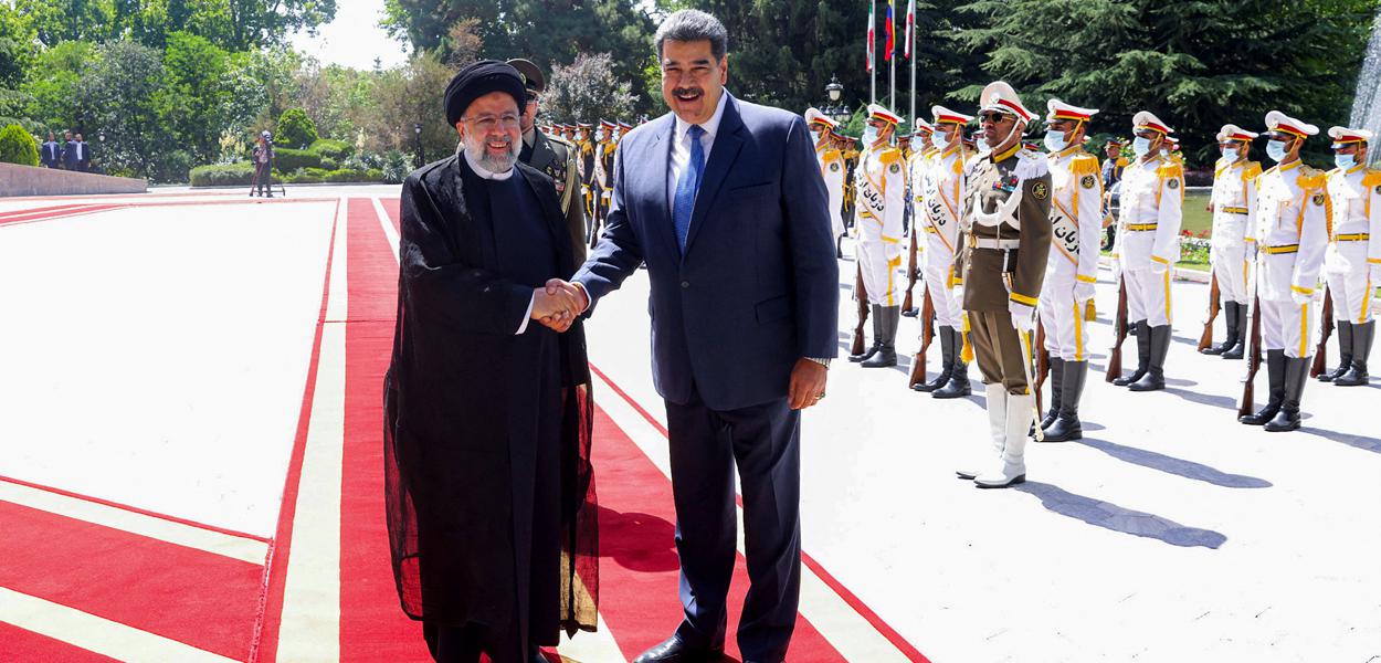 Presidentes Ebrahim Raisi e Jair Bolsonaro