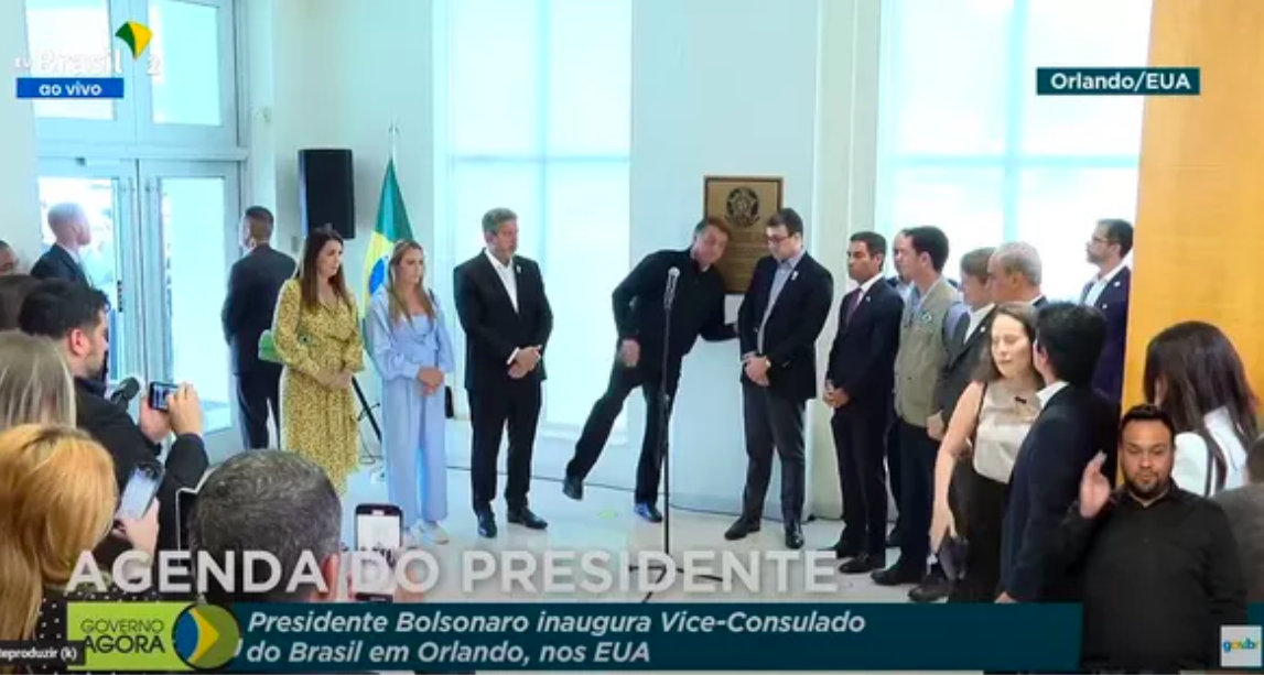 Bolsonaro quase cai no Vice-Consulado em Orlando