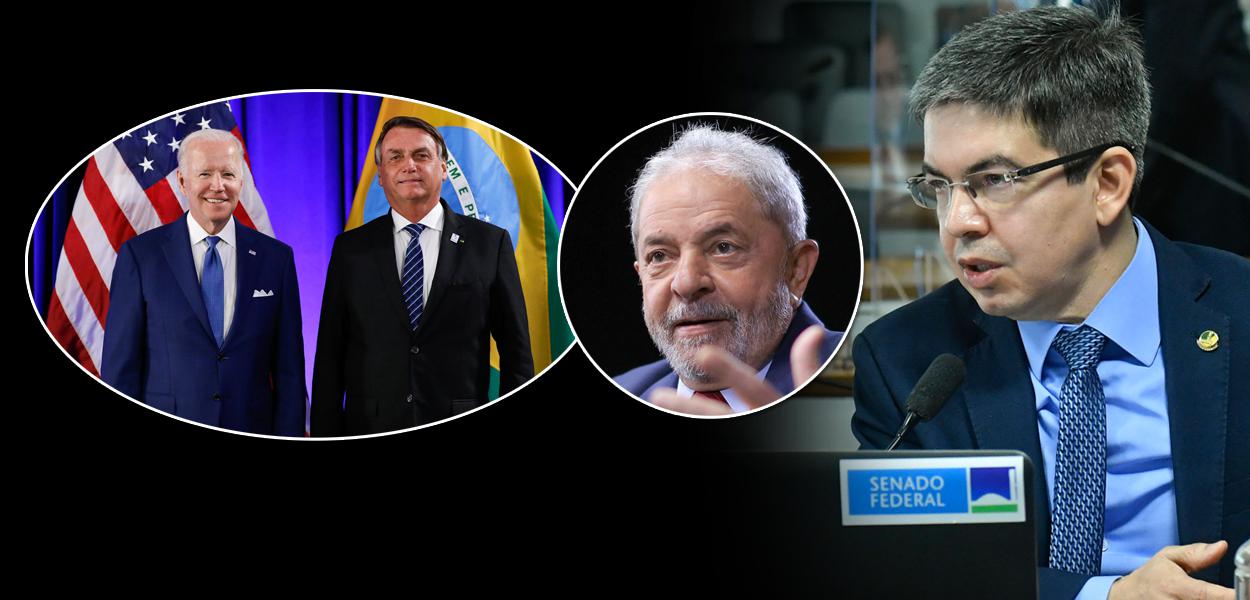 Joe Biden, Jair Bolsonaro, ex-presidente Luiz Inácio Lula da Silva e o senador Randolfe Rodrigues