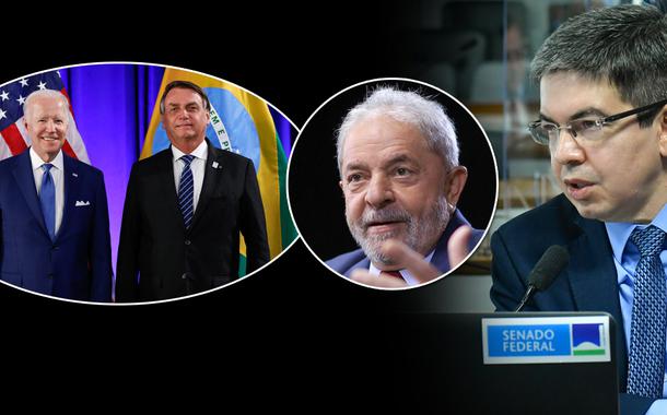 Joe Biden, Jair Bolsonaro, ex-presidente Luiz Inácio Lula da Silva e o senador Randolfe Rodrigues