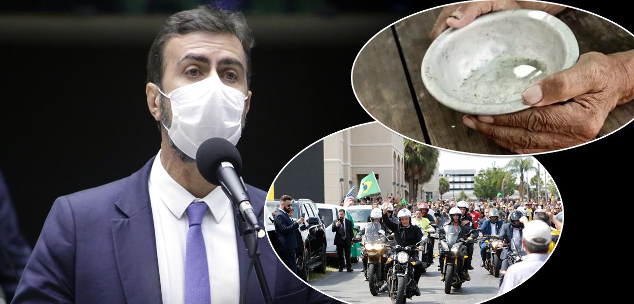 Marcelo Freixo, motociata em favor de Jair Bolsonaro nos EUA e uma pessoa faminta