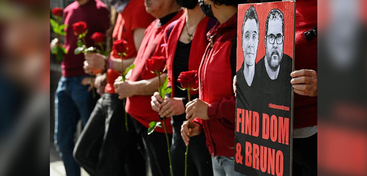 Manifestação por Dom Phillips e por Bruno Pereira