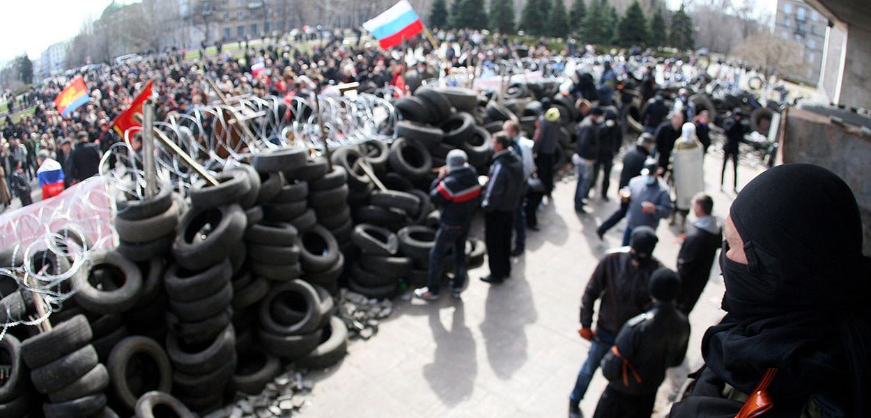 Rebeldes de etnia russa de Donbass