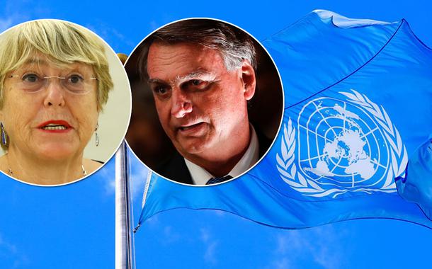 Michelle Bachelet e Jair Bolsonaro