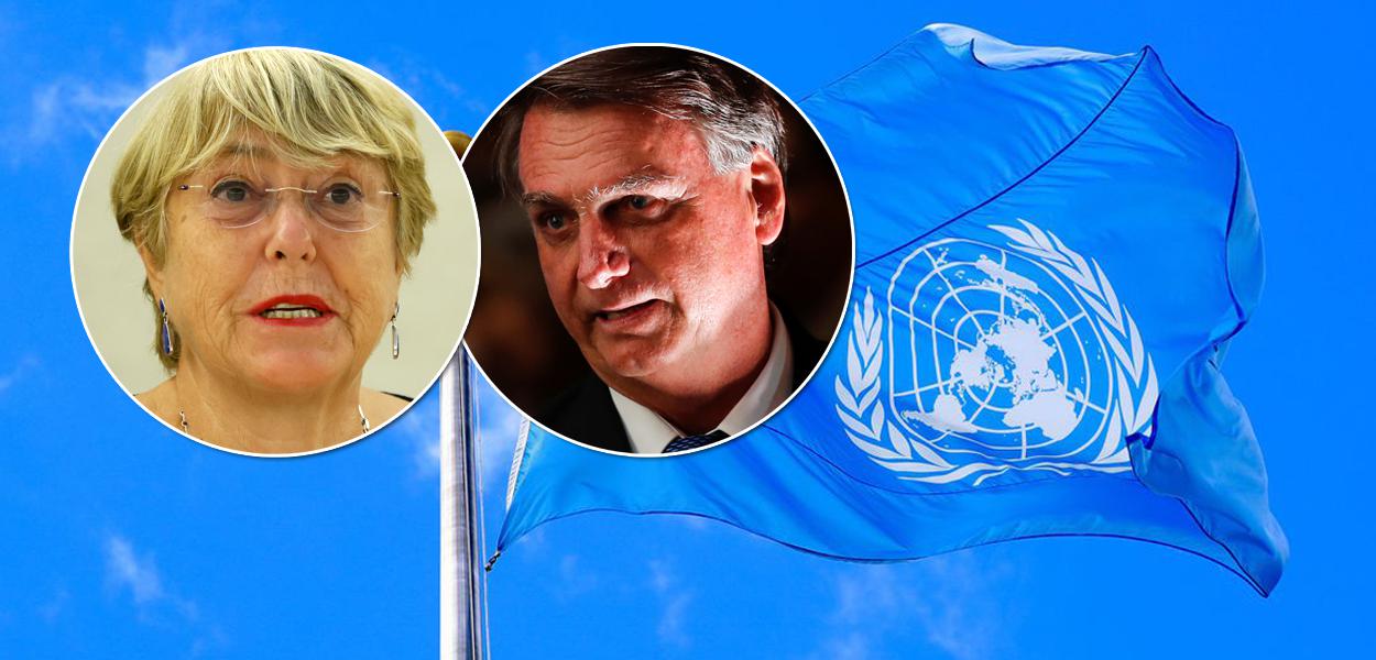 Michelle Bachelet e Jair Bolsonaro