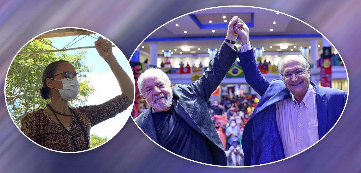 Marina Silva, Lula e Alckmin