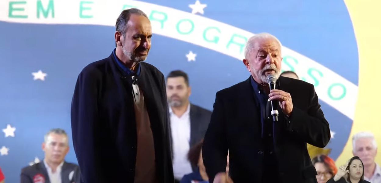 Alexandre Kalil e o ex-presidente Luiz Inácio Lula da Silva